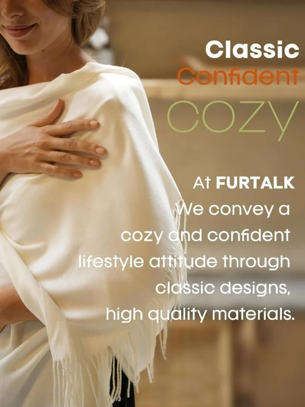 Cozy Cashmere Feel Shawl Wrap Blanket Scarf - Perfect for Weddings & Events